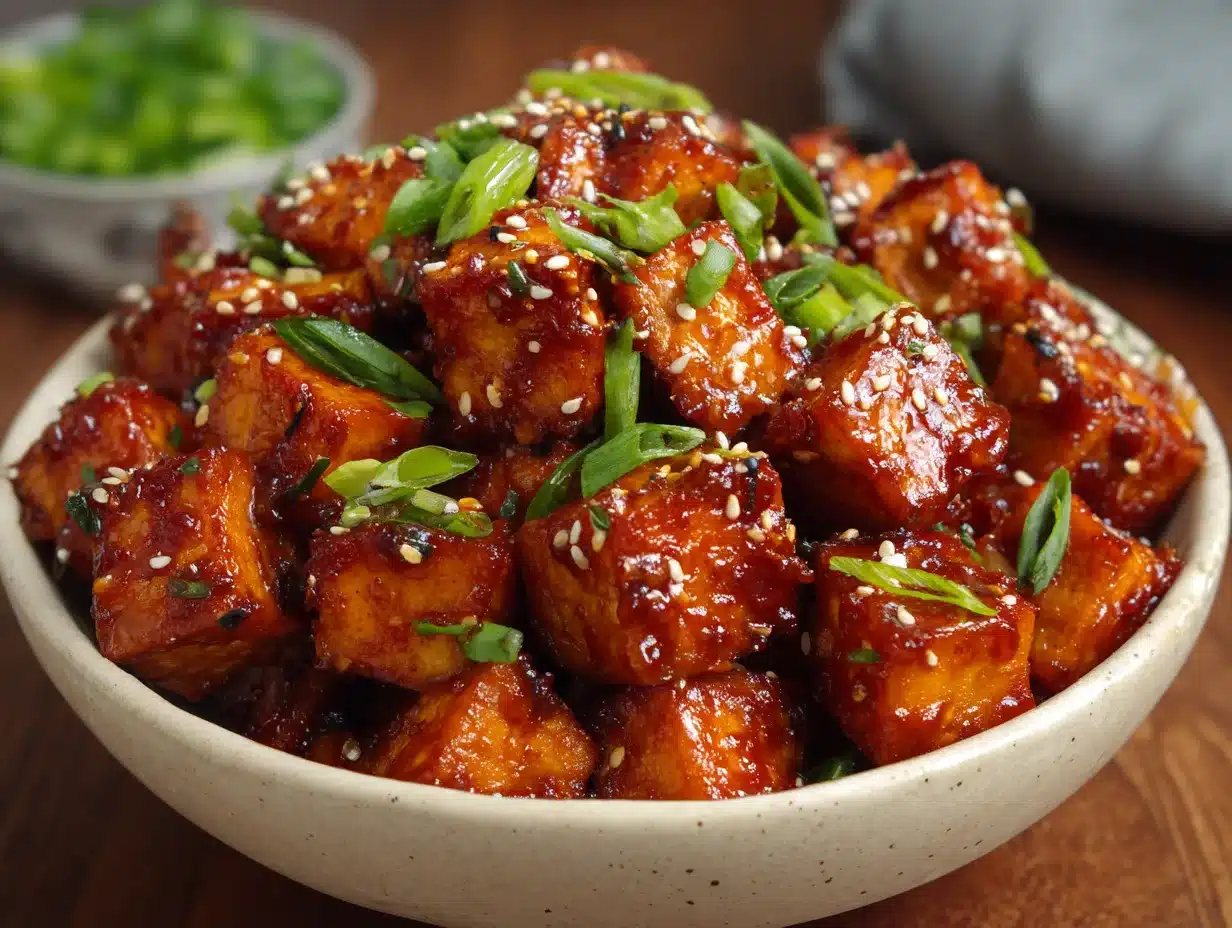 Spicy Tofu with Creamy Coconut Sauce | Easy Coconut Milk Tofu Recipe 1 Spicy Tofu with Creamy Coconut Sauce | Easy Coconut Milk Tofu Recipe